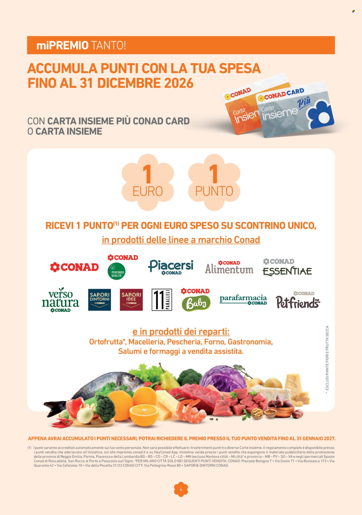 Leták Conad - 19.3.2026 - 31.1.2027. Strana 4
