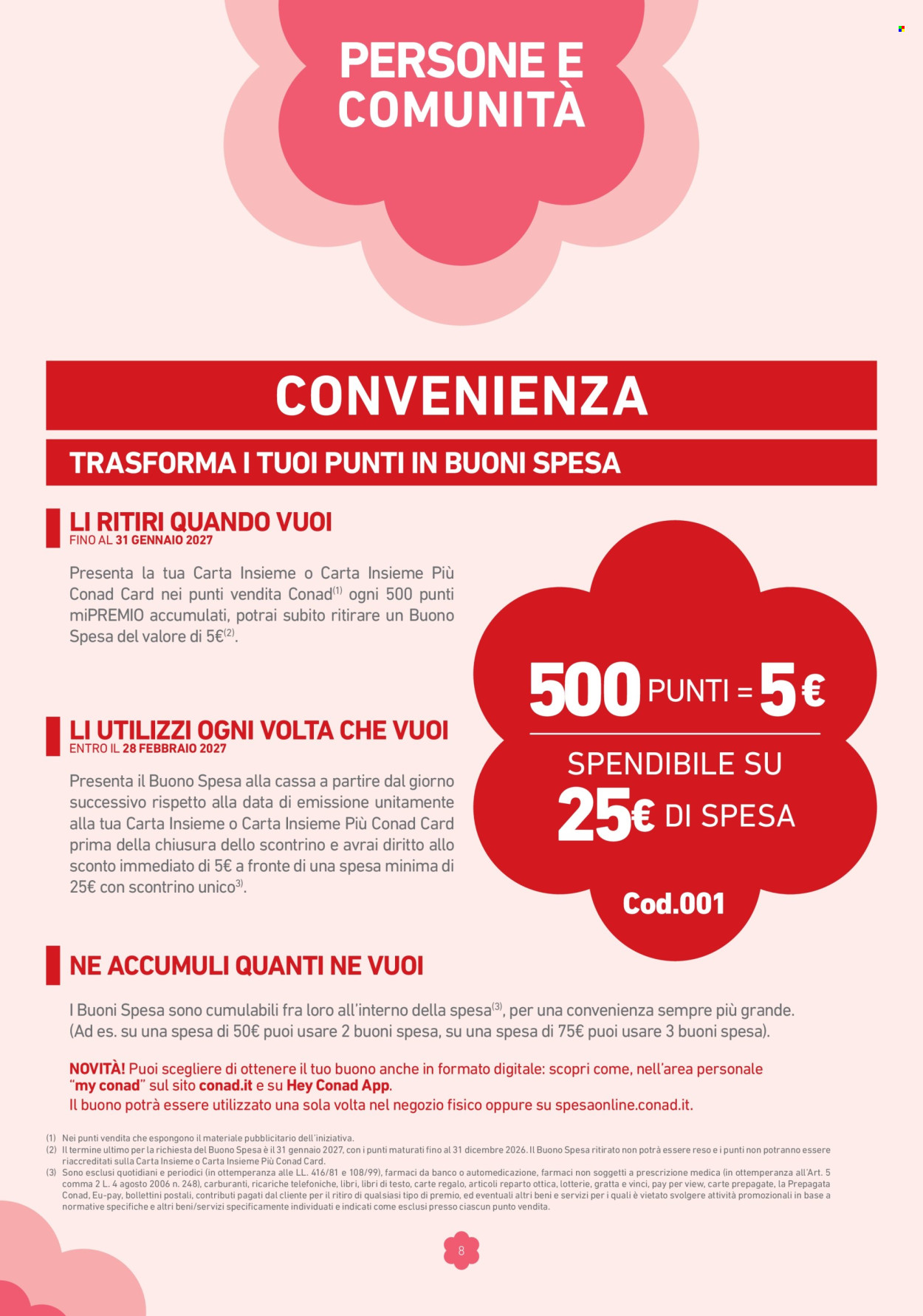 Leták Conad - 19.3.2026 - 31.1.2027. Strana 8