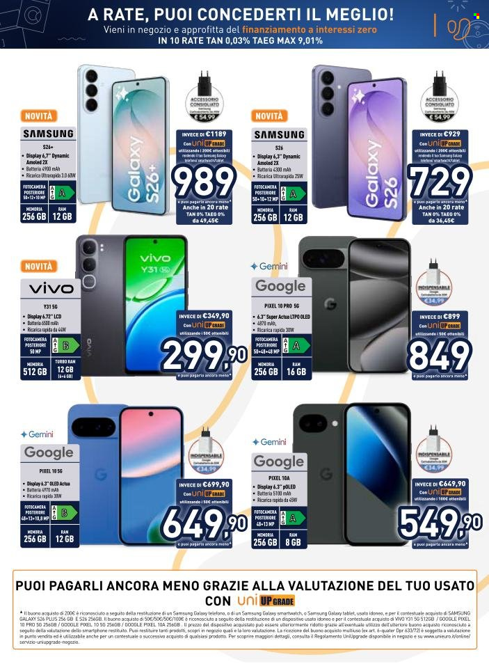 Volantino Unieuro - 20/3/2026 - 2/4/2026. Pagina 14