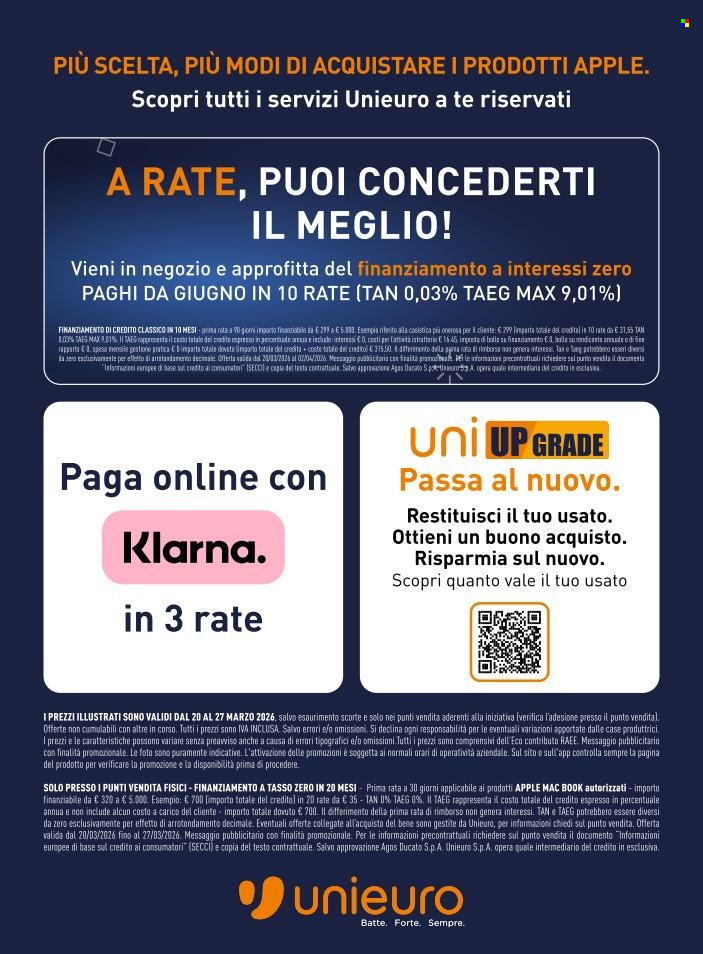 Volantino Unieuro - 20/3/2026 - 27/3/2026. Pagina 19