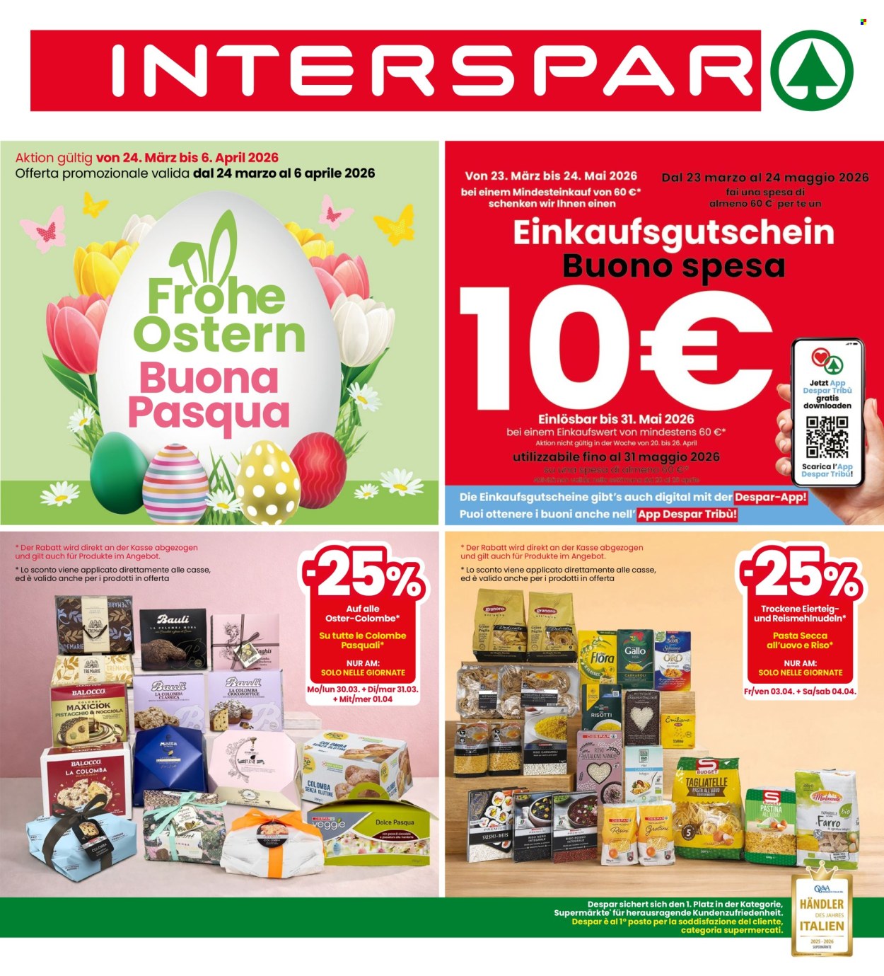 Volantino Interspar - 24/3/2026 - 6/4/2026. Pagina 1