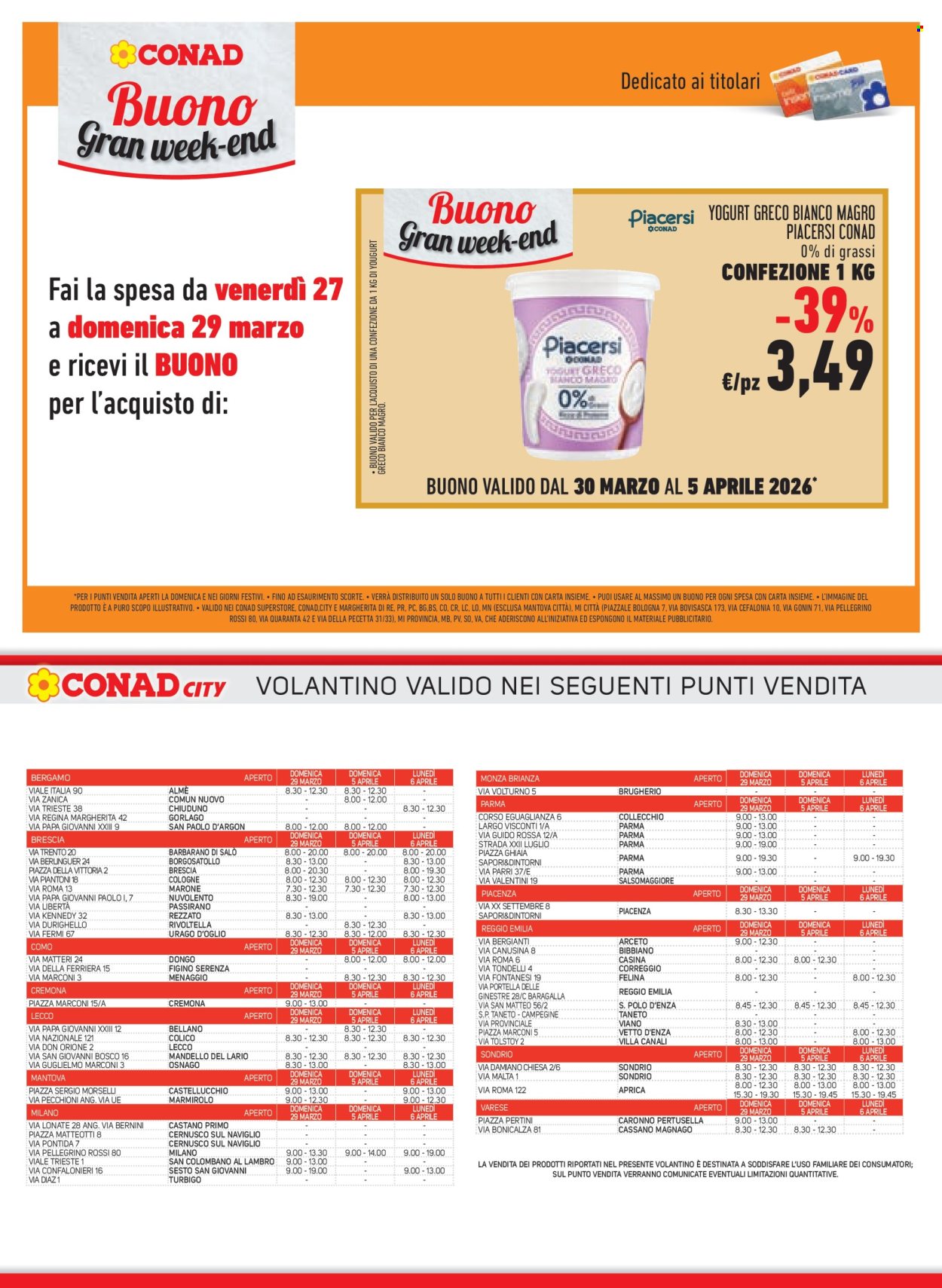 Volantino Conad - 25/3/2026 - 7/4/2026. Pagina 22