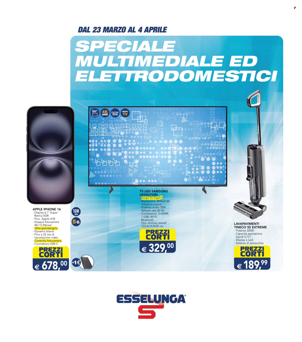 Volantino Esselunga - 23/3/2026 - 4/4/2026. Pagina 1