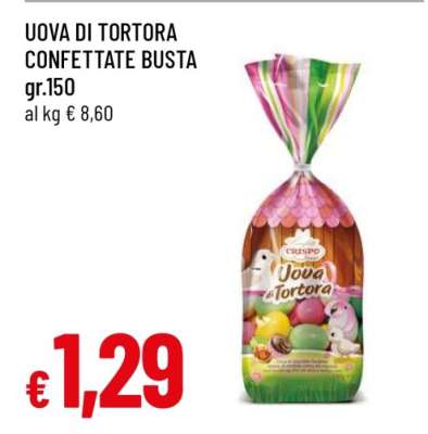 UOVA DI TORTORA CONFETTATE BUSTA