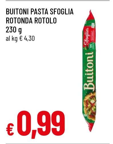 BUITONI PASTA SFOGLIA ROTONDA ROTOLO