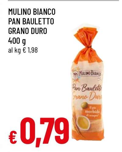 MULINO BIANCO PAN BAULETTO GRANO DURO
