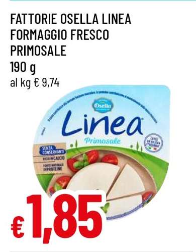 Fattorie Osella Linea Formaggio Fresco Primosale