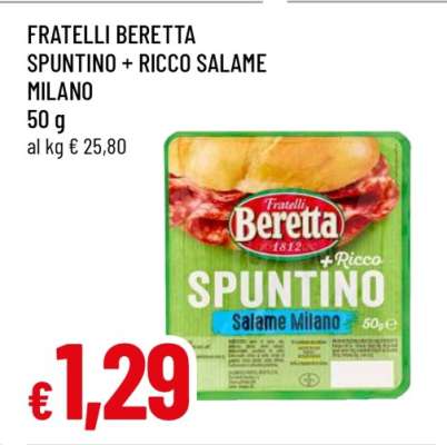 FRATELLI BERETTA SPUNTINO + RICCO SALAME MILANO