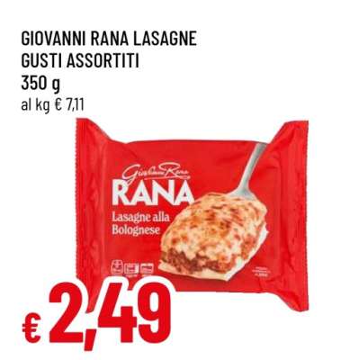 GIOVANNI RANA LASAGNE GUSTI ASSORTITI