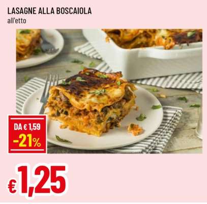 LASAGNE ALLA BOSCAIOLA