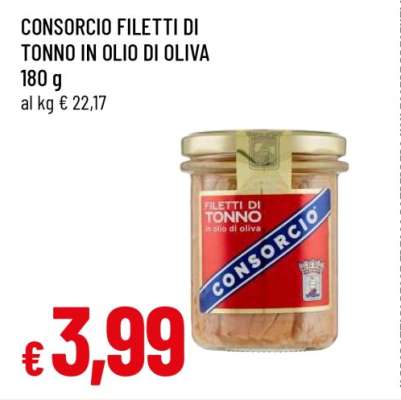 CONSORCIO Filetti di Tonno in Olio di Oliva