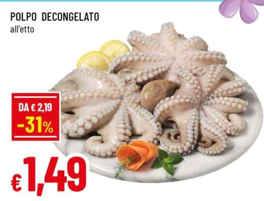 Polpo Decongelato