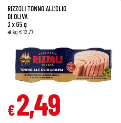 RIZZOLI TONNO ALL'OLIO DI OLIVA
