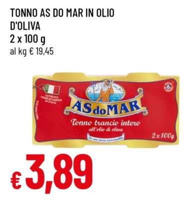 TONNO AS DO MAR IN OLIO D'OLIVA