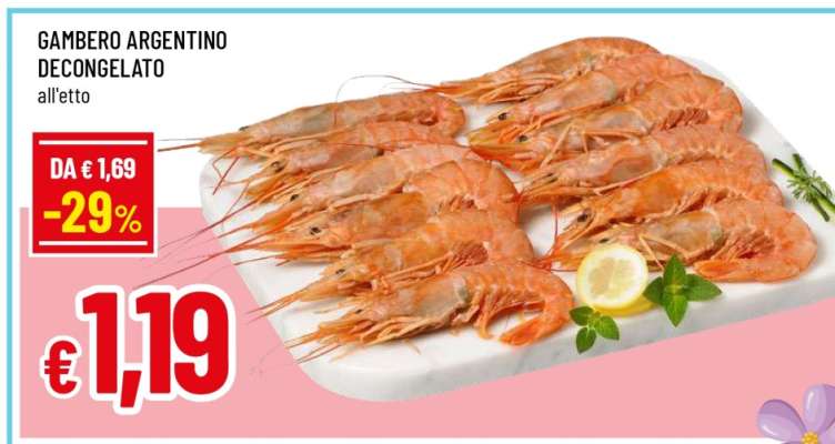 GAMBERO ARGENTINO DECONGELATO