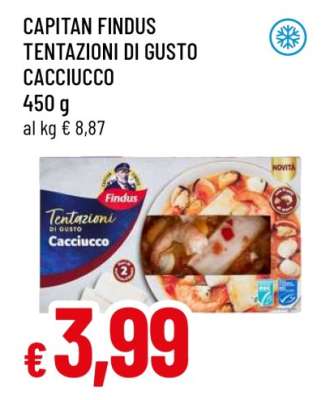CAPITAN FINDUS TENTAZIONI DI GUSTO CACCIUCCO