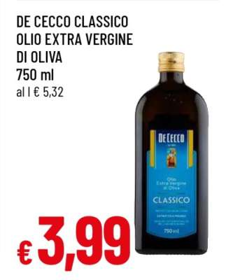 DE CECCO CLASSICO OLIO EXTRA VERGINE DI OLIVA