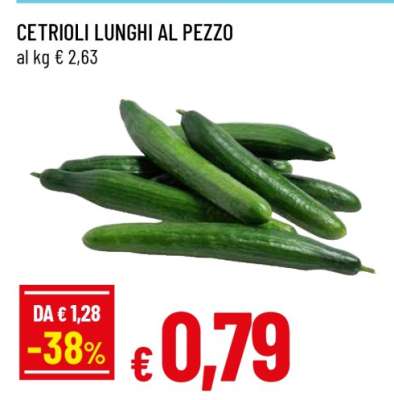 CETRIOLI LUNGHI (AL PEZZO)
