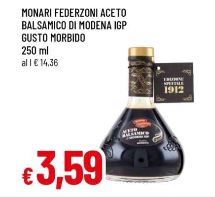 MONARI FEDERZONI ACETO BALSAMICO DI MODENA IGP GUSTO MORBIDO