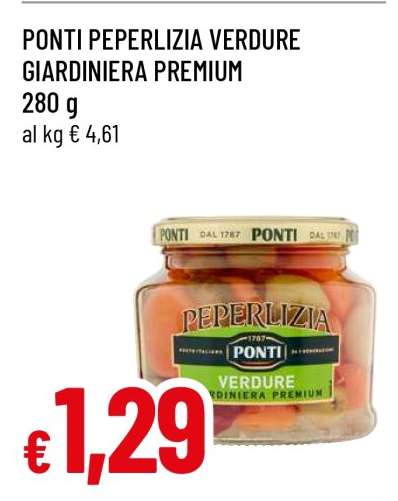 PONTI PEPERLIZIA VERDURE GIARDINIERA PREMIUM