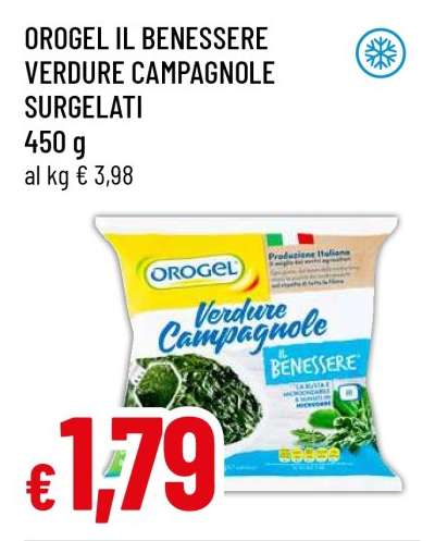 OROGEL IL BENESSERE VERDURE CAMPAGNOLE SURGELATI