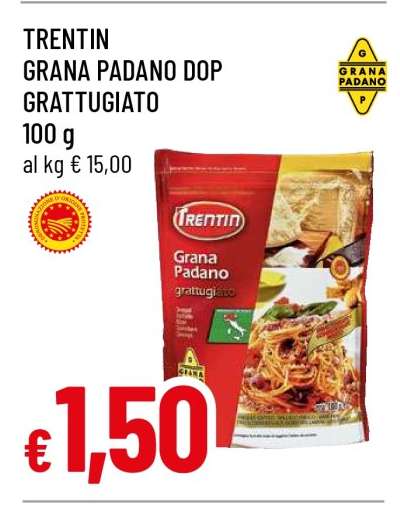 TRENTIN GRANA PADANO DOP GRATTUGIATO