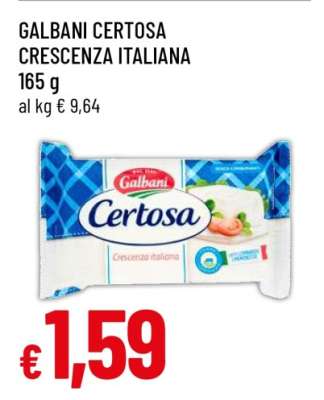 GALBANI CERTOSA CRESCENZA ITALIANA