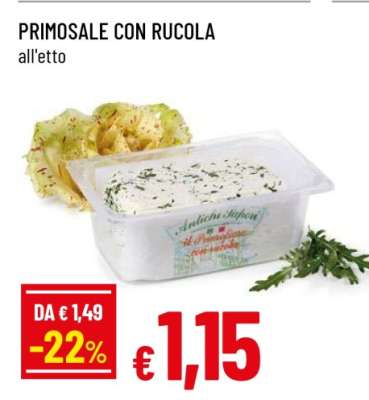 PRIMOSALE CON RUCOLA