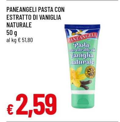 PANEANGELI PASTA CON ESTRATTO DI VANIGLIA NATURALE