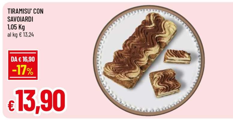 Tiramisù con savoiardi