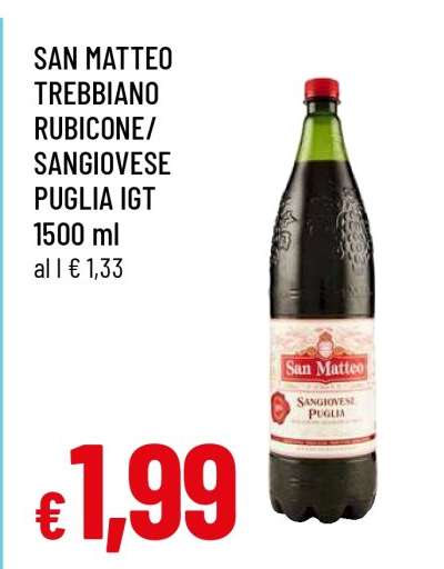 SAN MATTEO TREBBIANO RUBICONE/ SANGIOVESE PUGLIA IGT