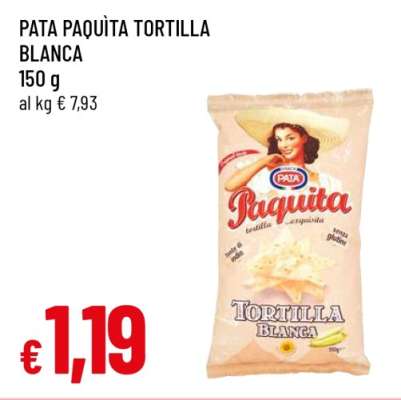 PATA PAQUITA TORTILLA BLANCA