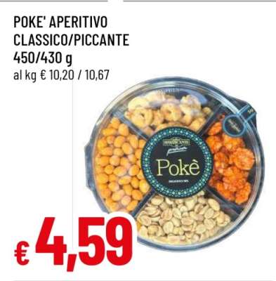 POKE' APERITIVO CLASSICO/PICCANTE