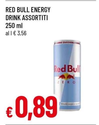 RED BULL ENERGY DRINK ASSORTITI
