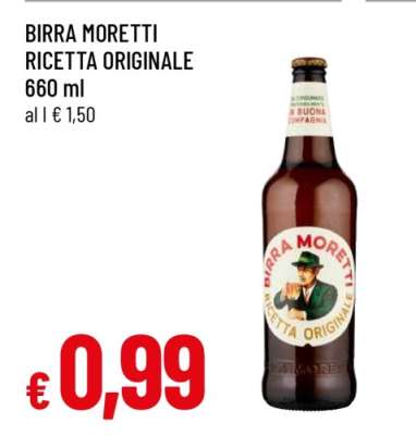 BIRRA MORETTI RICETTA ORIGINALE