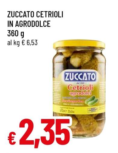 ZUCCATO CETRIOLI IN AGRODOLCE