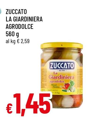 ZUCCATO LA GIARDINIERA AGRODOLCE