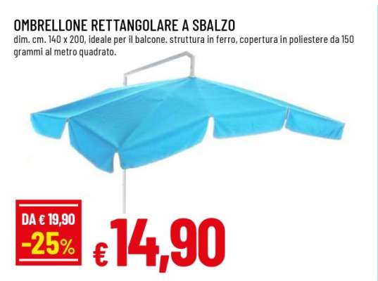 OMBRELLONE RETTANGOLARE A SBALZO