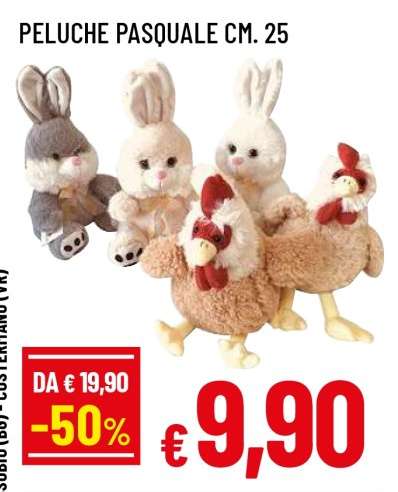 PELUCHE PASQUALE CM. 25