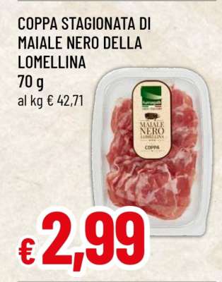 COPPA STAGIONATA DI MAIALE NERO DELLA LOMELLINA
