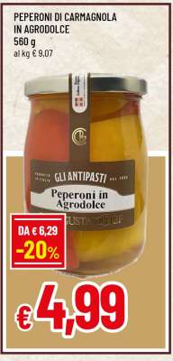 PEPERONI DI CARMAGNOLA IN AGRODOLCE
