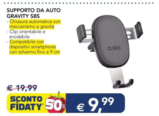 SUPPORTO DA AUTO GRAVITY SBS