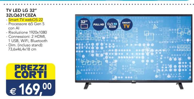 TV LED LG 32'' 32LQ631C0ZA