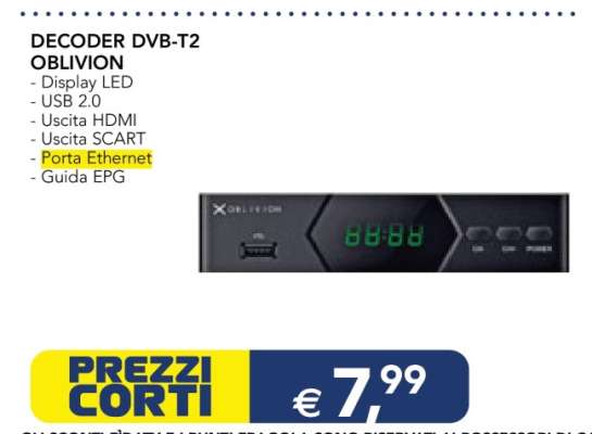 DECODER DVB-T2 OBLIVION