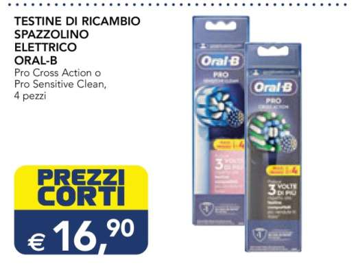 TESTINE DI RICAMBIO SPAZZOLINO ELETTRICO ORAL-B