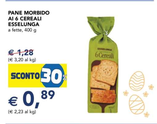 Pane Morbido ai 6 Cereali Esselunga