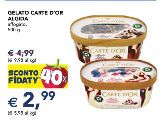 Gelato Carte D'Or Algida
