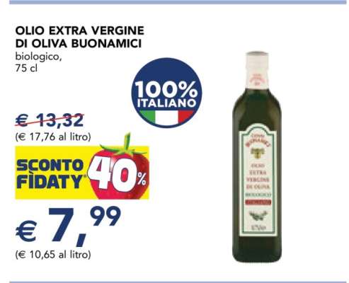 OLIO EXTRA VERGINE DI OLIVA BUONAMICI