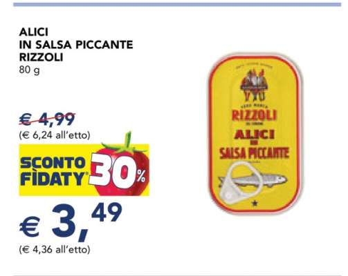 Alici in Salsa Piccante Rizzoli