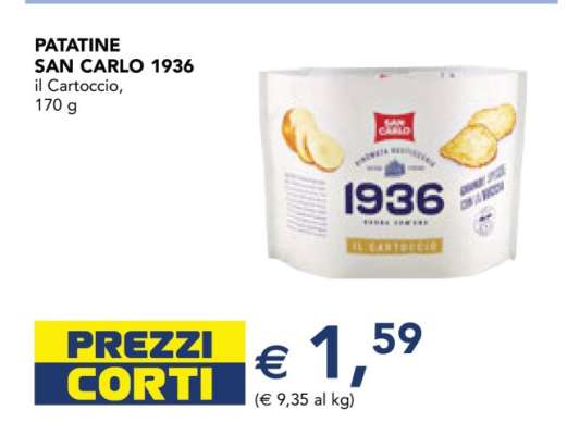 PATATINE SAN CARLO 1936